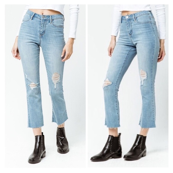 RSQ Sydney Crop Flare Jeans - Picture 1 of 7